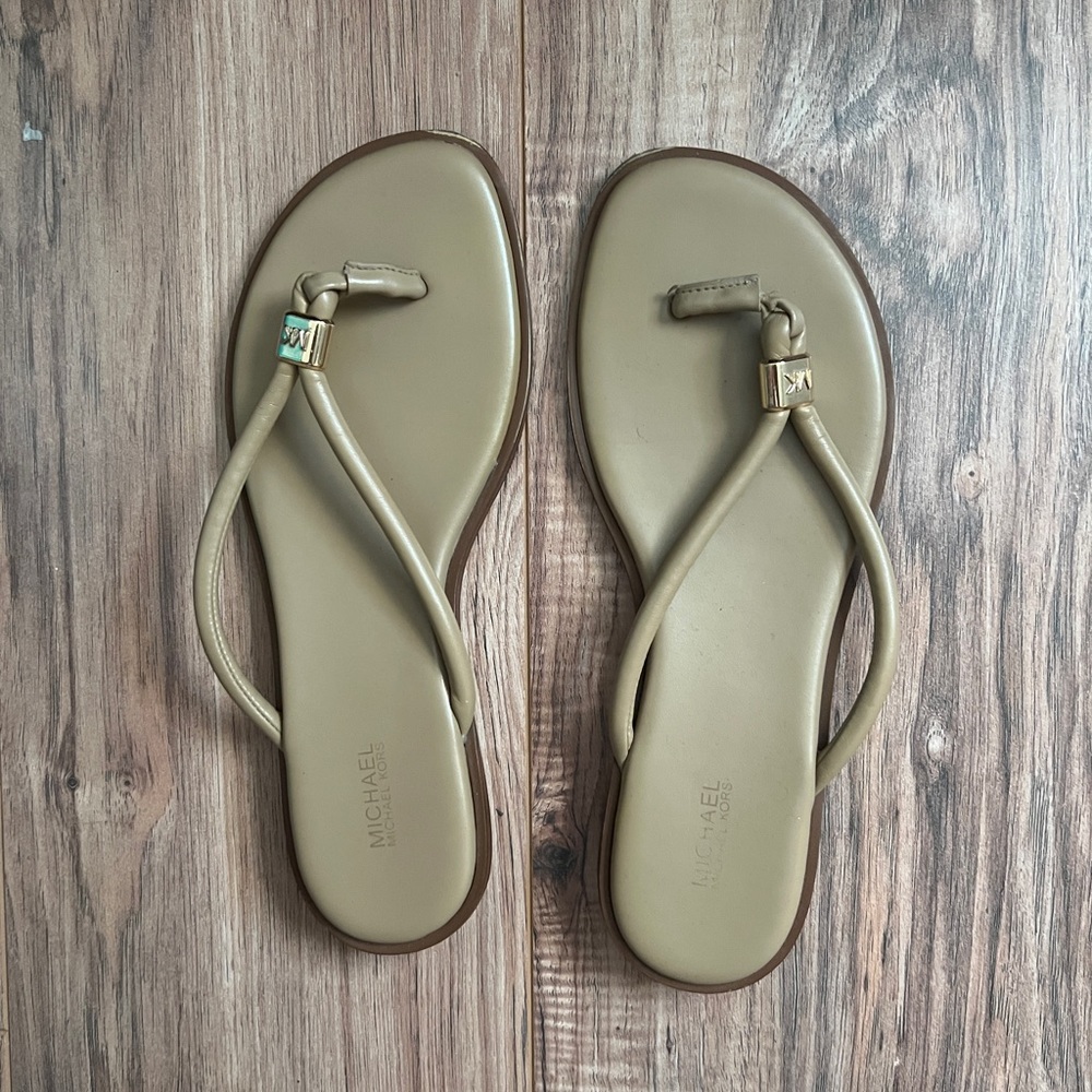 michael kor’s annie thong sandal.